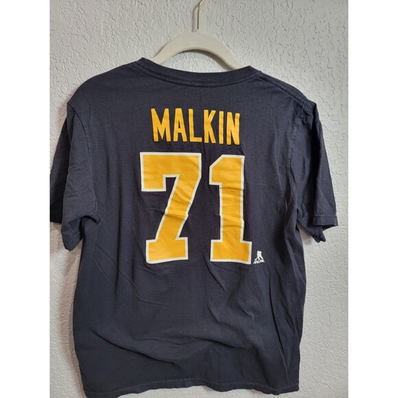 NHL Pittsburgh Penguins  #71 Evgeni Malkins Mens T-shirt XL 2 sided - Picture 3 of 3